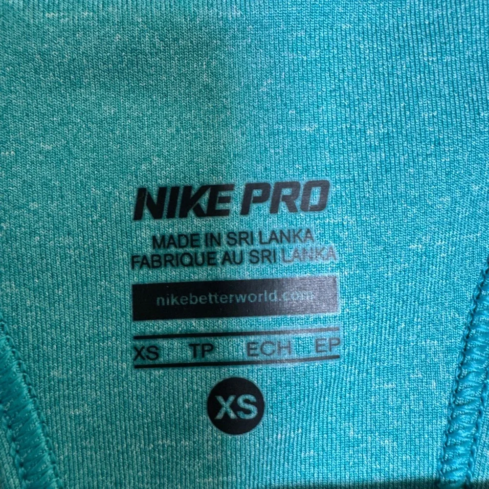 Nike Pro Womens Dri-FIT Medium Support Racerback Sports Bra Teal Heather XS NEW